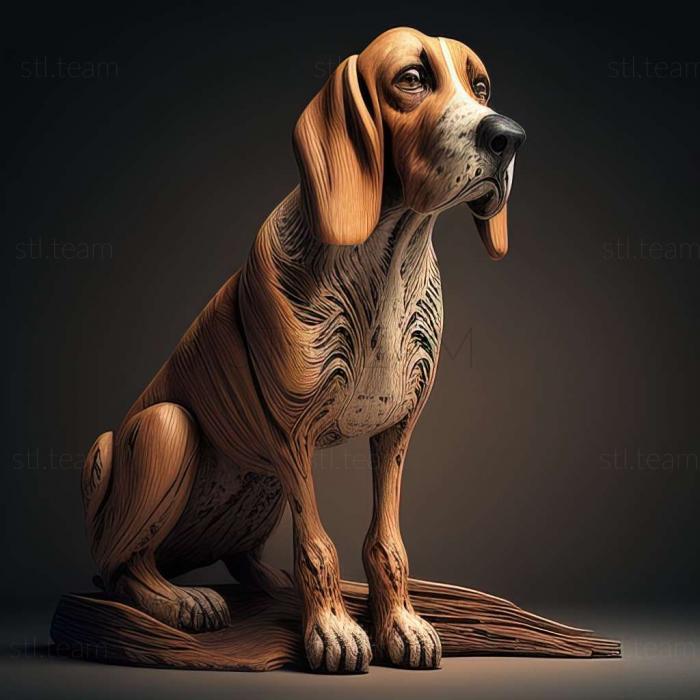 3D model Polish Hound dog (STL)